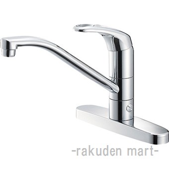 (LINEクーポン有)三栄水栓 SANEI K676BK-13 シングル台付分岐混合栓 キッチン用