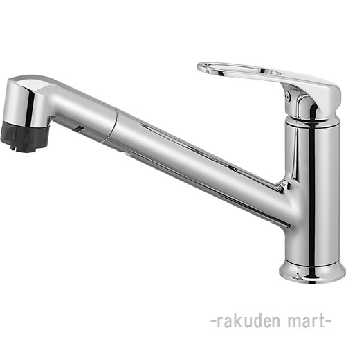 (LINEクーポン有)三栄水栓 SANEI K87101JK-U-13 シングルワンホールスプレー混合栓（省施工ナット付） キッチン用｜住設と電材の洛電マート