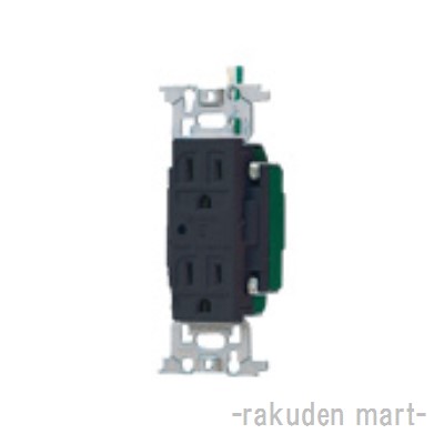 (LINEクーポン有)パナソニック WN13185AK (10個セット) フルカラー医用埋込アース付ダブルコンセント｜住設と電材の洛電マート