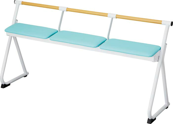 (LINEクーポン有)(代引不可)山崎産業 YB-131L-LE サポーターベンチME3 BL (法人限定)