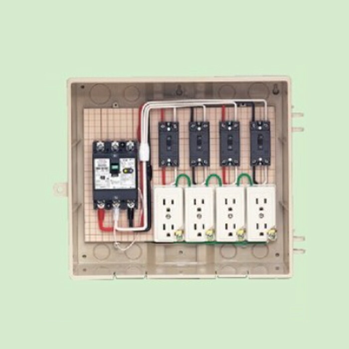(LINEクーポン有)未来工業 13-4C4 屋外電力用仮設ボックス MIRAI