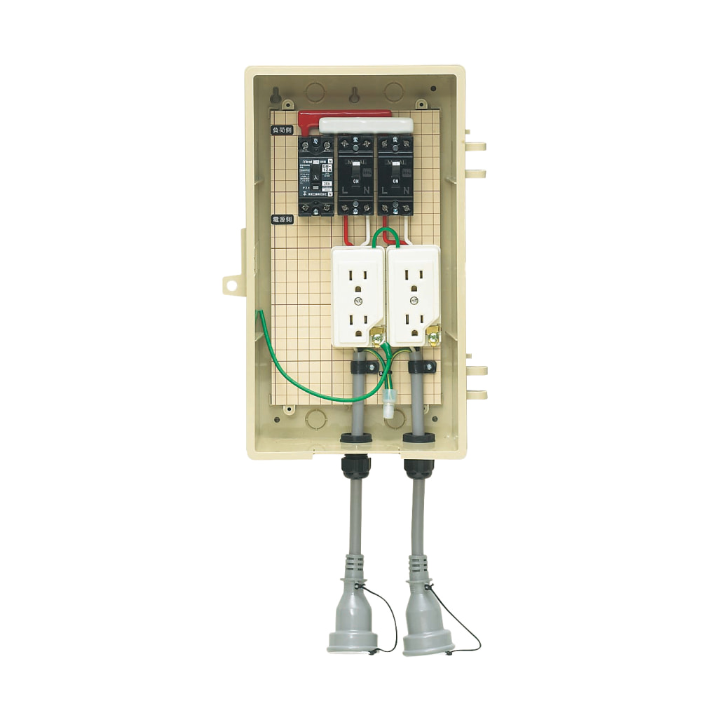 (LINEクーポン有)未来工業 2A-2BW 屋外電力用仮設ボックス MIRAI