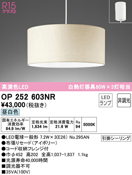 (LINEクーポン有)ODELIC OP252603NR ペンダントライト LEDランプ 昼白色 非調光 オーデリック｜住設と電材の洛電マート