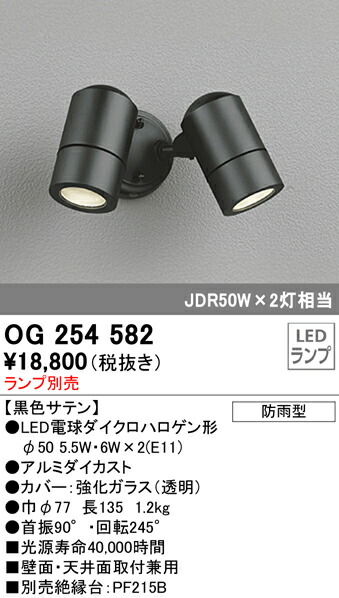 (LINEクーポン有)オーデリック OG254582 エクステリアライト LEDランプ