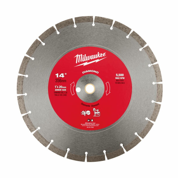 (LINEクーポン有)ミルウォーキー 49-93-7040 14インチ(356mm) ダイヤモンドブレード (セグメント型) MILWAUKEE