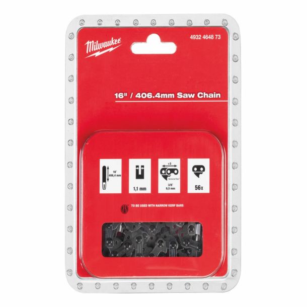 (LINEクーポン有)ミルウォーキー 4932464873 406mm(16インチ) チェーンソー用チェーン MILWAUKEE