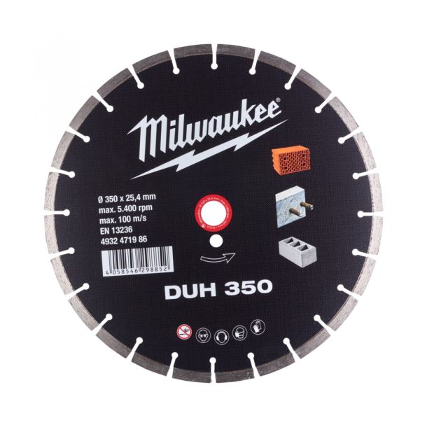 (LINEクーポン有)ミルウォーキー 4932471986 350mm ダイヤモンドブレード (セグメント型・石工用) MILWAUKEE｜住設と電材の洛電マート