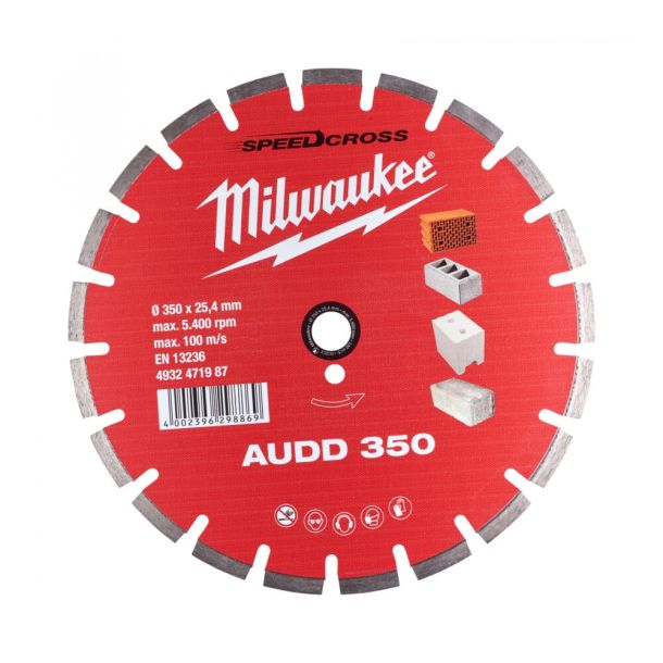 (LINEクーポン有)ミルウォーキー 4932471987 350mm ダイヤモンドブレード (ターボセグメント型・石工用) MILWAUKEE