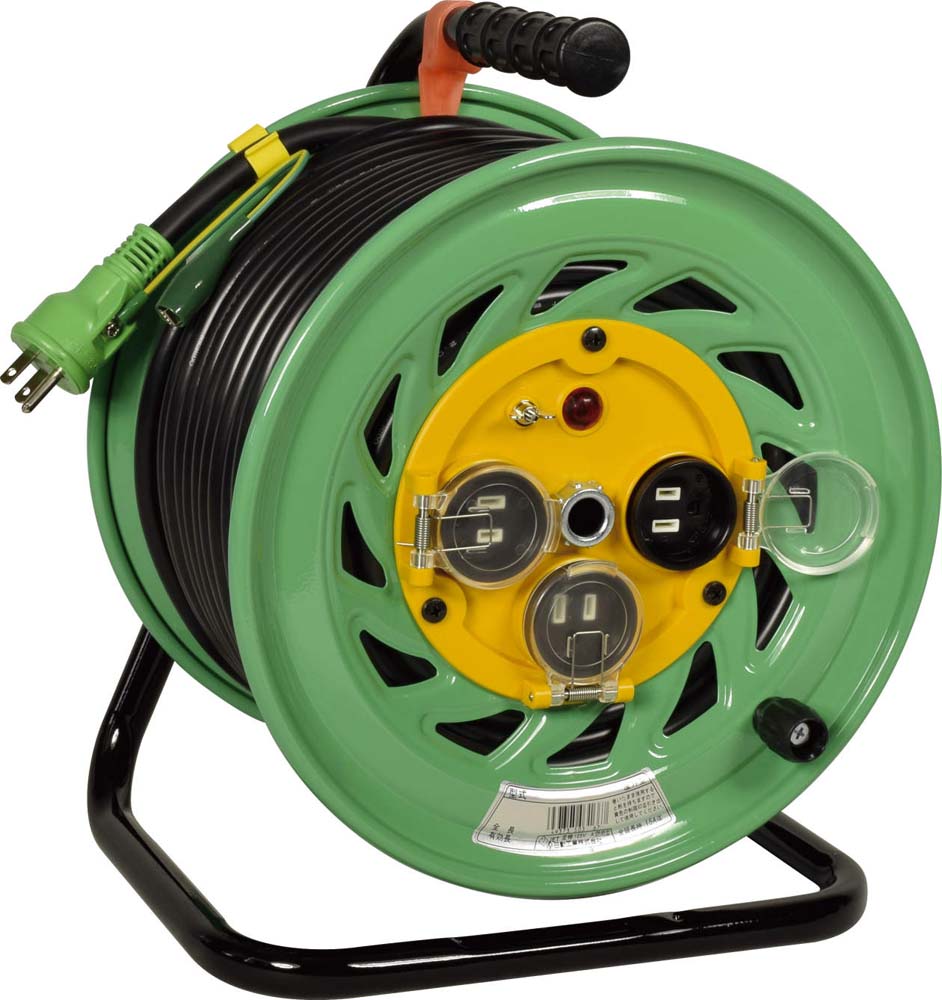 (LINEクーポン有)日動工業 FW-E33RE 防雨防塵型電工ドラムアース付 NICHIDO