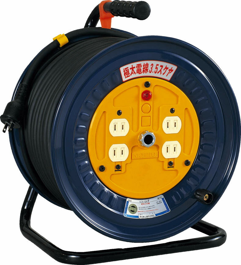 (LINEクーポン有)日動工業 NDN-504F 電工ドラム アース無 NICHIDO