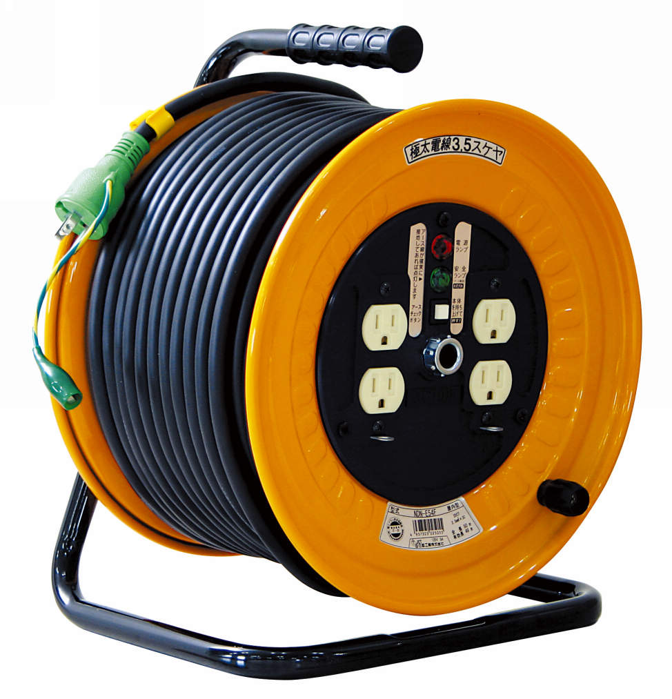 (LINEクーポン有)日動工業 NDN-E54F 電工ドラム アース付 NICHIDO