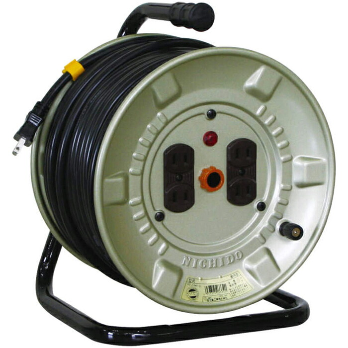 (LINEクーポン有)日動工業 NNP-204D 電工ドラム 100V 屋内型 アース無し 20m NICHIDO