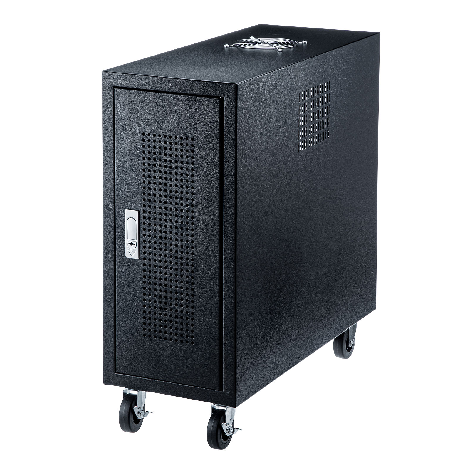 (LINEクーポン有)サンワサプライ CP-THBOX2UBK キャスター付きハブボックス(2U) SANWASUPPLY｜住設と電材の洛電マート