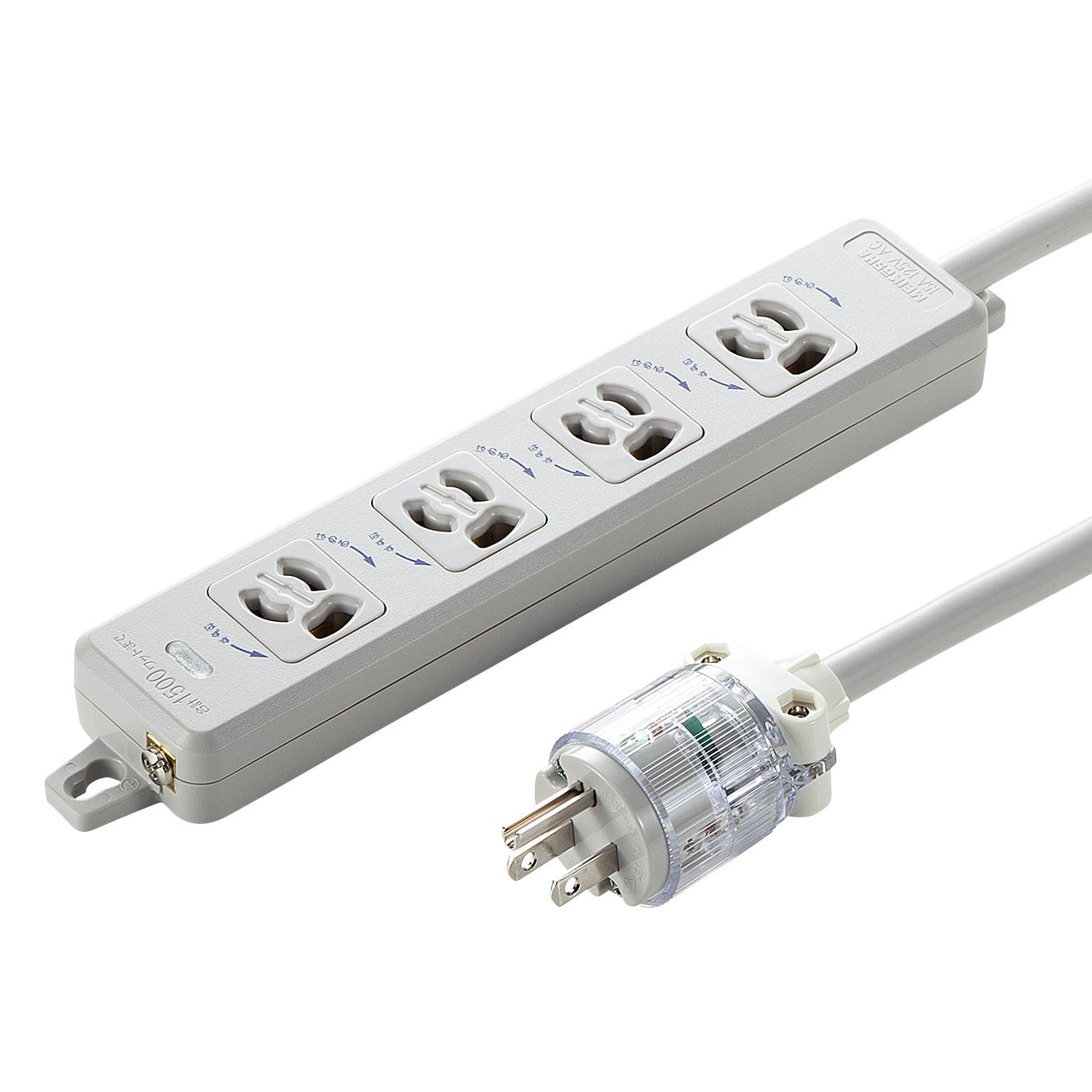 (LINEクーポン有)サンワサプライ TAP-HPM4-3W 医用接地プラグ付き電源タップ SANWASUPPLY