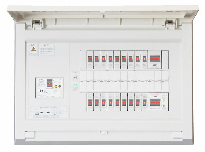 (LINEクーポン有)テンパール工業 MAG35061IT2A4 発電システム対応住宅盤 扉付 50A 6+1