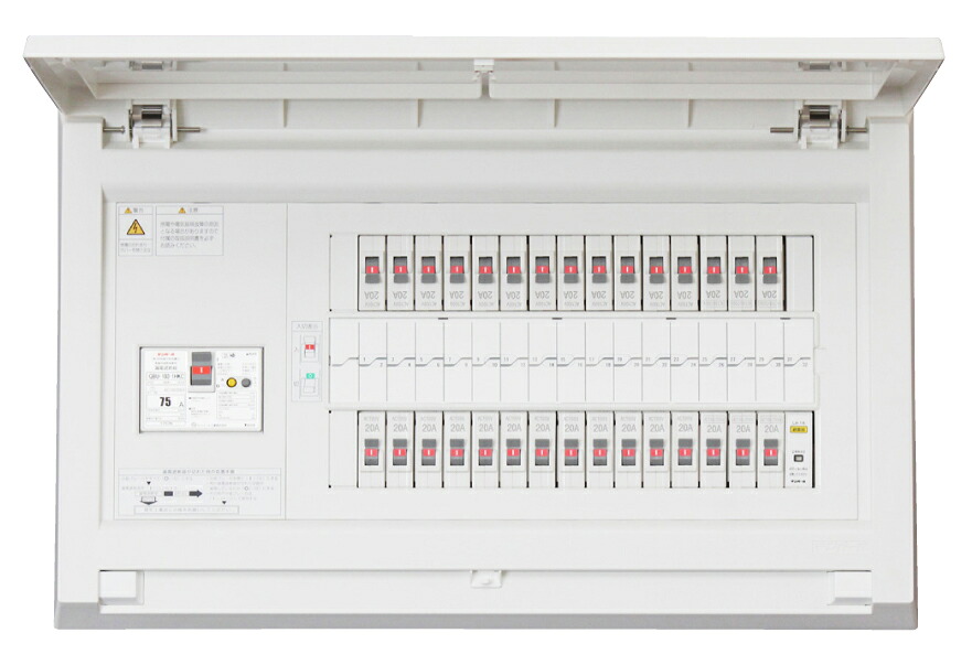 (LINEクーポン有)テンパール工業 MAG35181LA1 機能付住宅用分電盤 扉付 リミッタースペース無し 50A 18+1