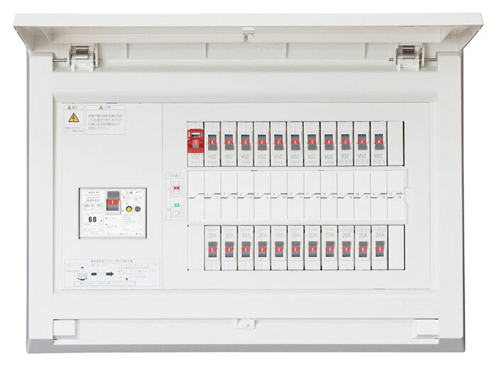 (LINEクーポン有)テンパール工業 MAG36142F1 機能付住宅用分電盤 扉付 リミッタースペース無し 60A 14+2