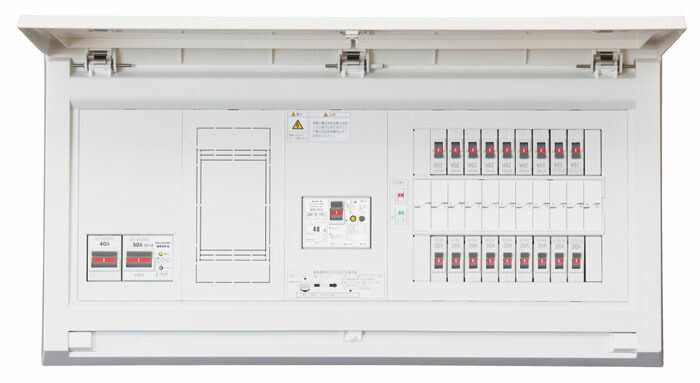 (LINEクーポン有)テンパール工業 MALG34062IB4E4 オール電化対応住宅盤 扉付 リミッタースペース付 40A 6+2