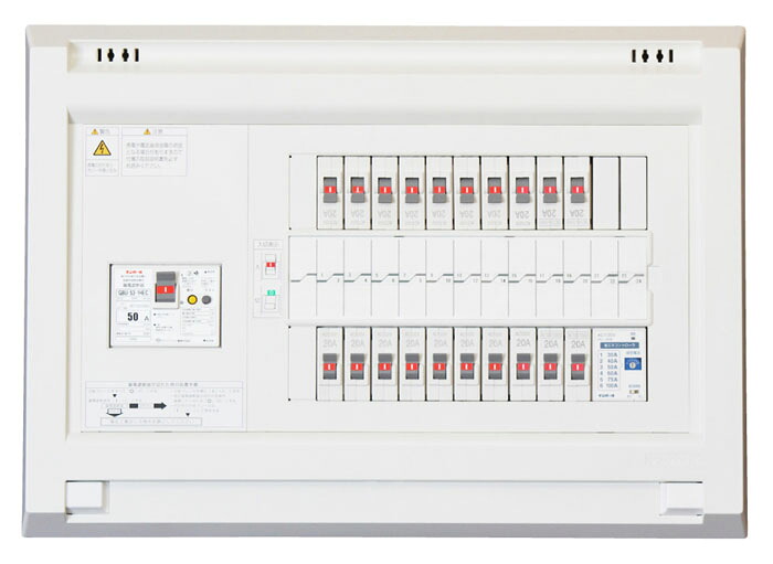 (LINEクーポン有)テンパール工業 YAG35122PC4 機能付住宅用分電盤 扉無し リミッタースペース無し 50A 12+2