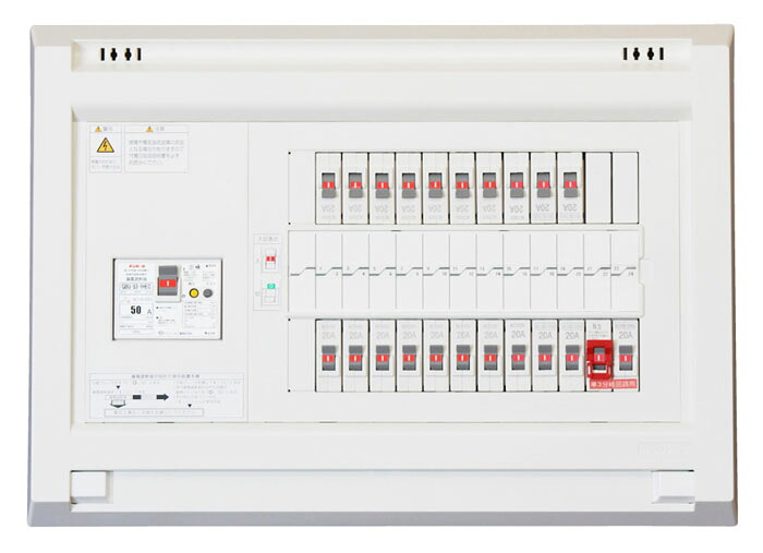 (LINEクーポン有)テンパール工業 YAG36202N1 機能付住宅用分電盤 扉無し リミッタースペース無し 60A 20+2
