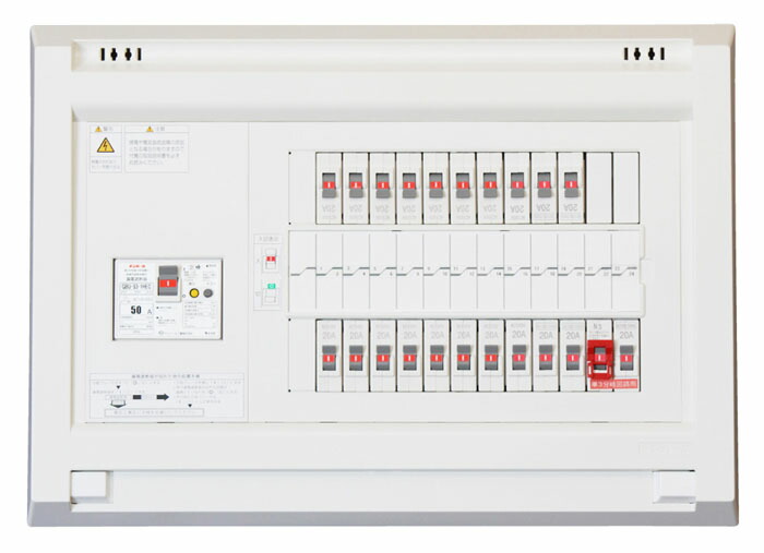 (LINEクーポン有)テンパール工業 YAG36242N1 機能付住宅用分電盤 扉無し リミッタースペース無し 60A 24+2
