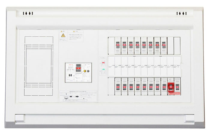 (LINEクーポン有)テンパール工業 YALG36162N1 機能付住宅用分電盤 扉無し リミッタースペース付 60A 16+2