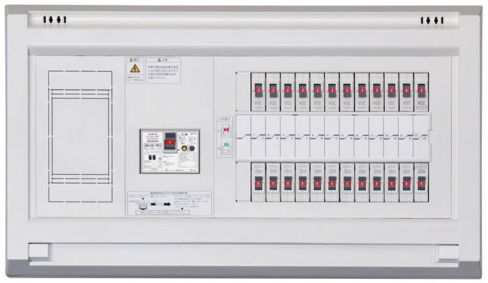 (LINEクーポン有)テンパール工業 YALG3622 スタンダード住宅用分電盤 リミッタースペース付 60A 1EX16 2EX6