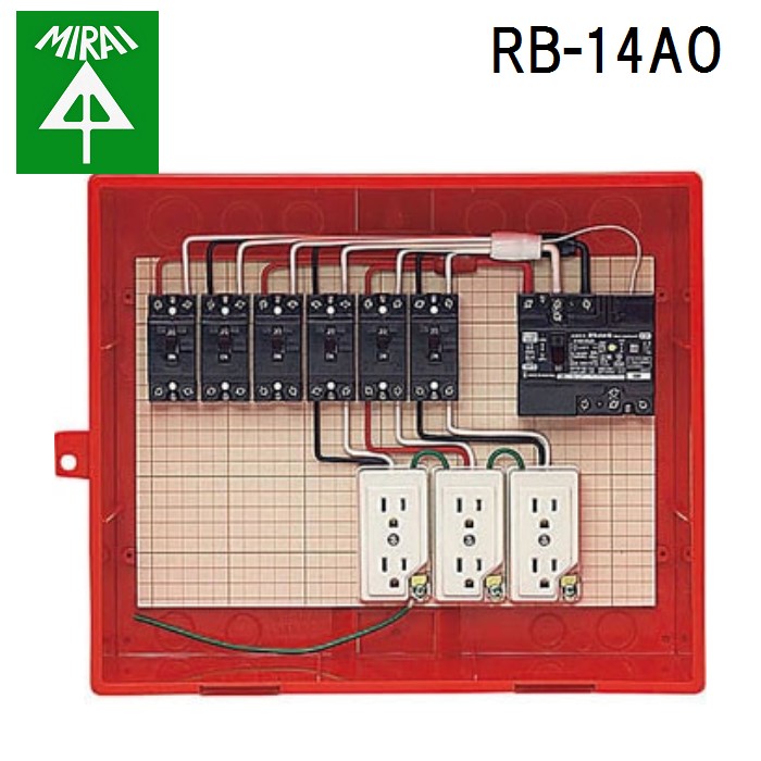 (LINEクーポン有)未来工業 RB-14AO 屋外電力用仮設ボックス 1個 MIRAI