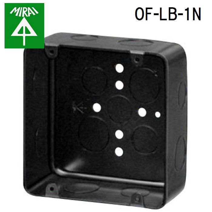 (LINEクーポン有)未来工業 OF-LB-1N 鉄アウトレットボックス 20個 MIRAI