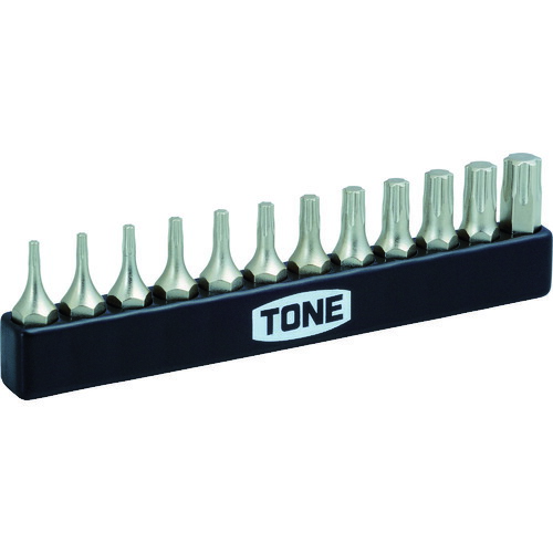 (LINEクーポン有)TONE BTIP12S オフセット式ラチェットドライバー用ビット トルクスプラスビットセット 12点セット トネ