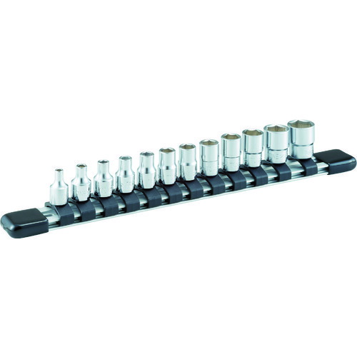 (LINEクーポン有)TONE HSB212 ソケットセット(インチ) (6角・ホルダー付) 吋目 12pcs 差込角6.35mm トネ