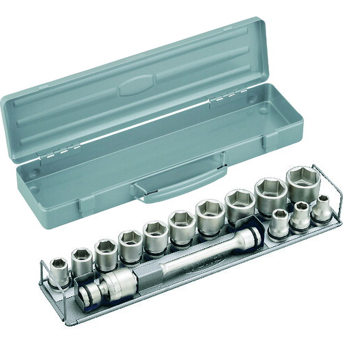 (LINEクーポン有)TONE NV4132 インパクト用ソケットセット(メタルトレー付) 15pcs 差込角12.7mm トネ