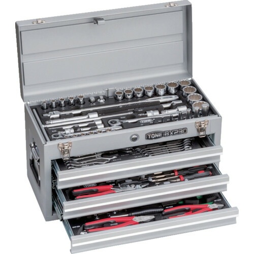 (LINEクーポン有)TONE TSXT950SV 整備用工具セット ツールセット(シルバー仕様) 間口508×奥行232×高サ302mm トネ