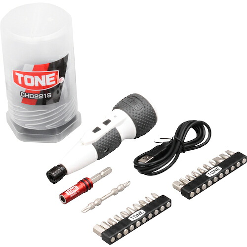 (LINEクーポン有)TONE CHD221S ハイブリッド電動ドライバーセット トネ
