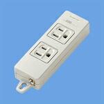 (LINEクーポン有)パナソニック WCH2302H OAタップ(接地15A形) (2コ口.グレ－) (マグネット付) (5個セット) Panasonic