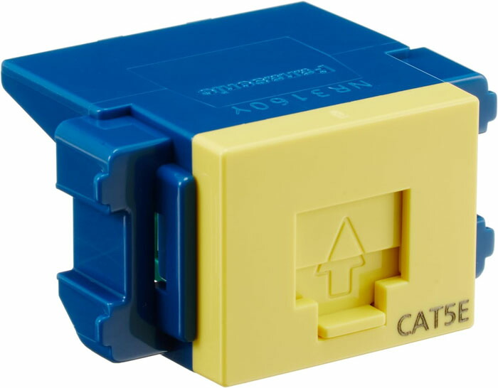(LINEクーポン有)パナソニック NR3160Y ぐっとすCAT5Eモジュラ埋込、イエローエンハンスドCAT5 (10個セット) Panasonic