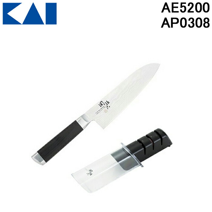 楽天市場】貝印（日本製包丁＆シャープナーセット）ふきん付き 関孫六