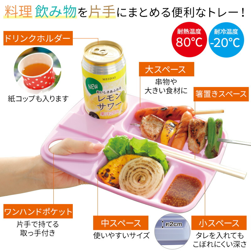 楽天ランキング1位獲得BBQお皿食器バーベキュー取り皿立食パーティーお花見二次会運動会ピクニックキャンプ遠足ビュッフェ野外食事紙皿エコゴミ削減ワンハンドトレー5枚組