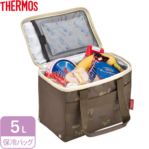 楽天市場 サーモス クーラーバッグ ソフトクーラー ５l ブラウン Rez 005ds Thermos 保冷バッグ 保冷 ランチバッグ マチつき 保冷剤 ポケットつき 通学 通勤 お弁当 ランチ アウトドア 生活雑貨マーケット マスト