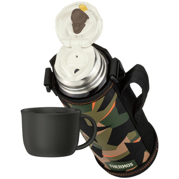 楽天市場 サーモス 水筒 コップ付き 真空断熱2wayボトル １l グリーンカモフラージュ Fjj 1000wf Thermos 2ウェイ 保温 保冷 ステンレス 子供 直飲み カップ こども キッズ スポーツ 生活雑貨マーケット マスト
