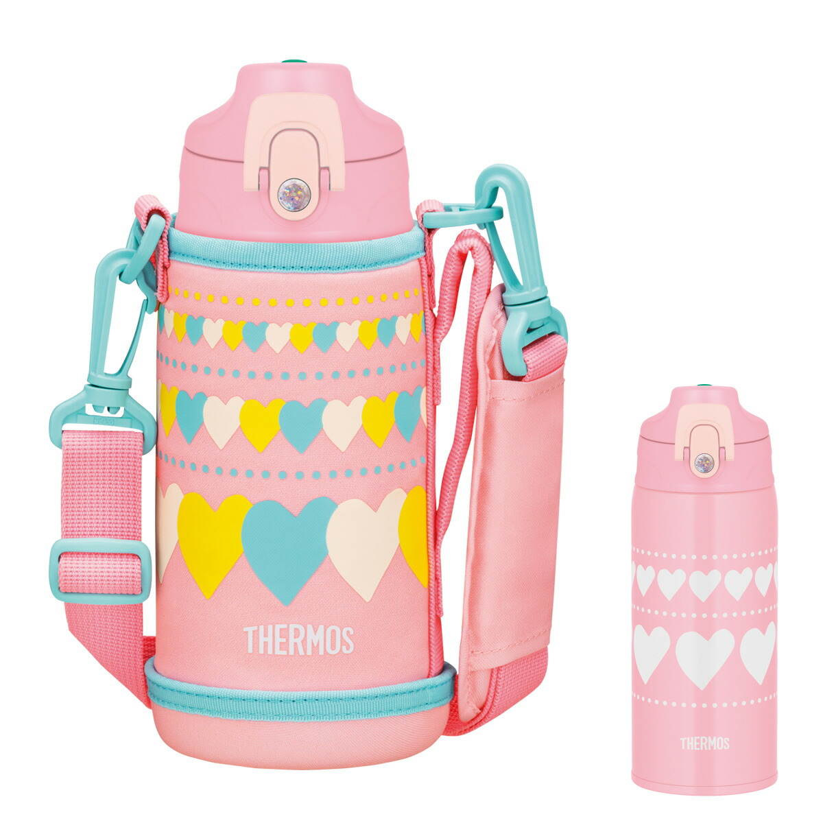 楽天市場 サーモス 水筒 コップ付き 真空断熱2wayボトル 600ml ピンクハート Fjj 600wf Thermos 2ウェイ 保温 保冷 ステンレス 子供 直飲み カップ こども キッズ スポーツ飲み口 生活雑貨マーケット マスト