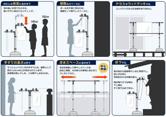 国産】 セキスイ 屋外物干しセット ステンレス ブロー台付き物干し台 物干し竿 2.2〜 3m BD-50S STN-3N×2本 物干台 洗濯物干し  外干し ベランダ 庭 ものほし 重石 fucoa.cl