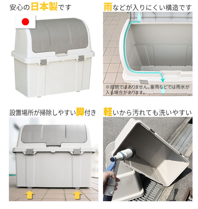 リッチェル ゴミ箱 屋外 大容量 屋外ストッカー 仕切りなし 2l グレー N2c ごみ箱 ダストボックス ベランダ ゴミ ストッカー 大型 外置き 外用 室外 人気 たくさん Ocrmglobal Com