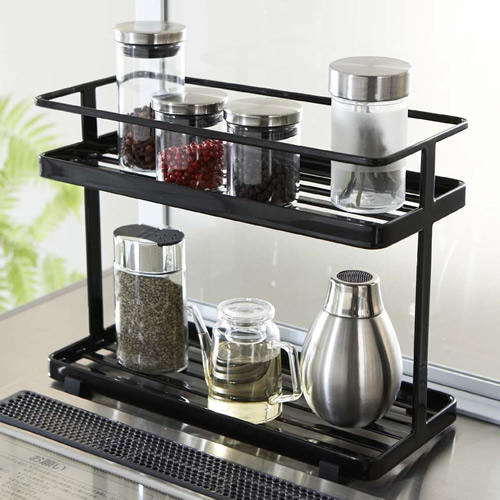 楽天市場】山崎実業 調味料ラック tower タワー キッチンスタンド