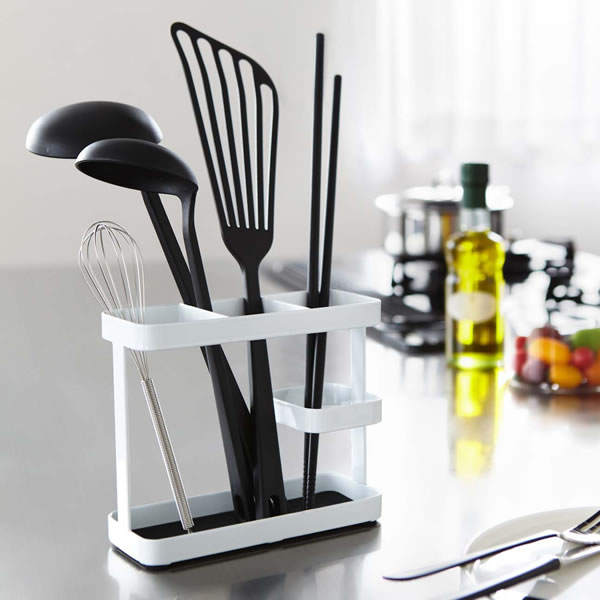 キッチンツール立て 楽天市場】山崎実業 tower タワー キッチンツールスタンド ワイド