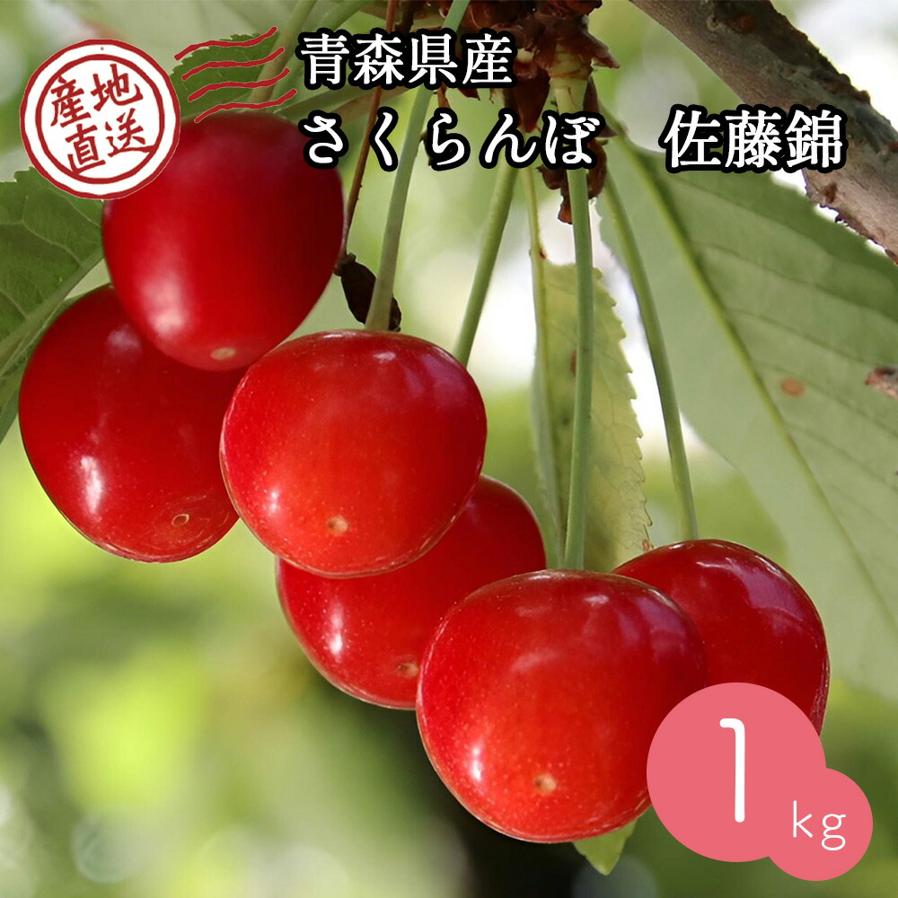 【産地直送】 青森県産 さくらんぼ 佐藤錦 1kg サクランボ 果物 フルーツ 人気 売れ筋 お取り寄せ バラ 自宅用 予約販売 6月下旬～7月上旬出荷予定