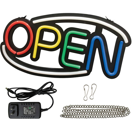 LEDライトサイン　OPEN 　屋内専用です。