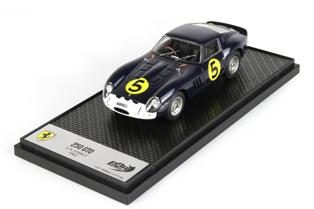 BBR 1/43完成品 BBRC269 フェラーリ 250 GTO 1962 S/N 3589GT ツーリストトロフィー 限定150台画像