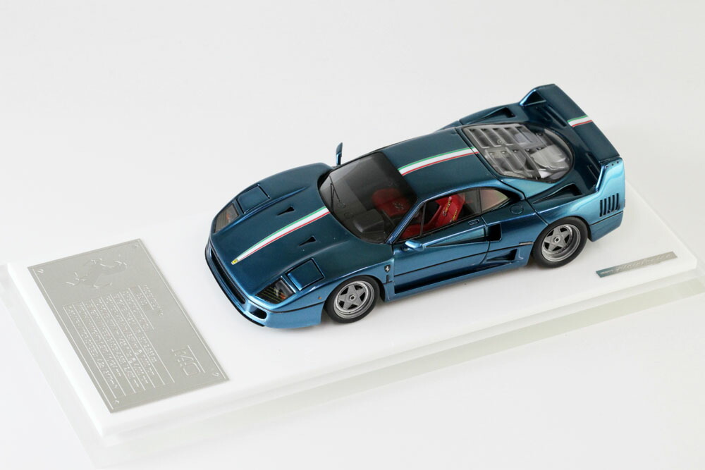 SCM Model 1/43 フェラーリ F40 クローム ミラージュブルー 限定30台｜ラクーンオート 店