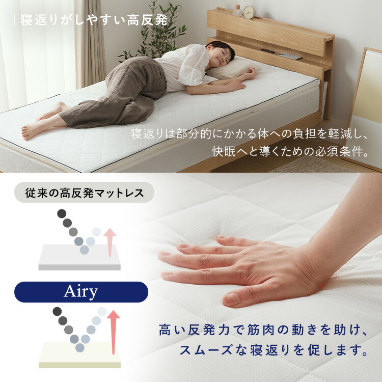 マットレス シングル セミダブル ダブル 三つ折り 6つ折り【開梱設置